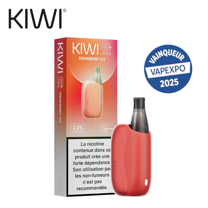 Kit Puff Kiwi Go+ Mini Strawberry Ice Kiwi Vapor