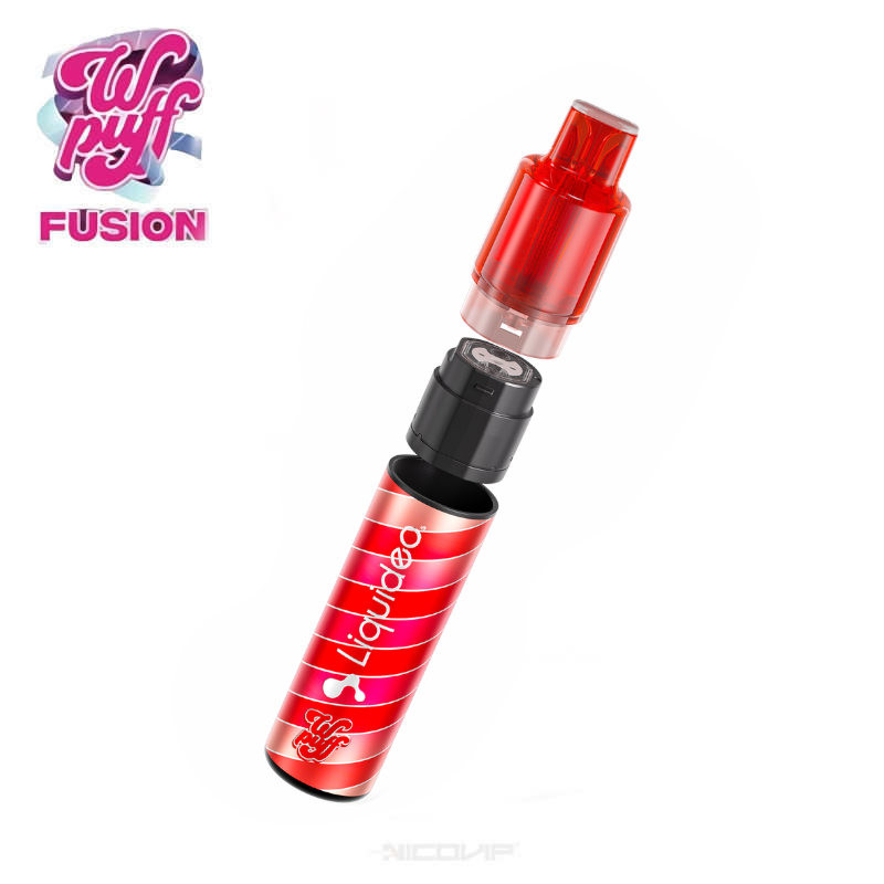 Kit Wpuff Fusion Grosse Fraise Liquideo 2ml + flacon 10ml
