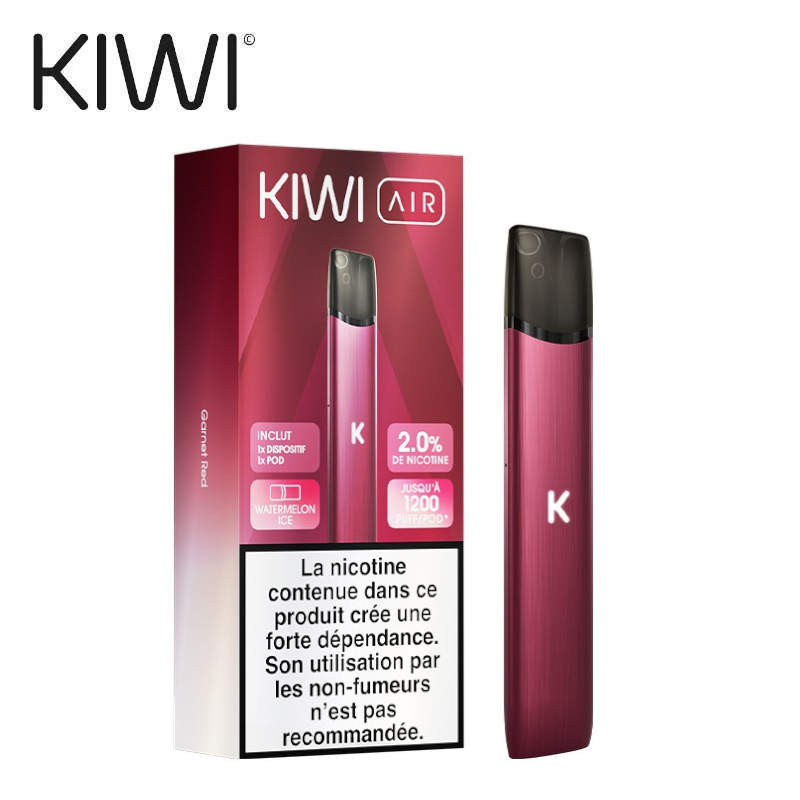 Starter Kit Kiwi Air Garnet Red Watermelon Ice Kiwi Vapor