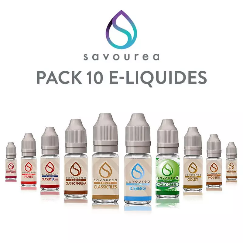 Pack 10 E-liquides Savourea P1034*