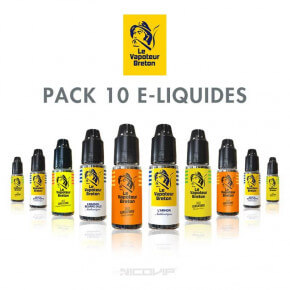 Pack 10 E-liquides Le Vapoteur Breton