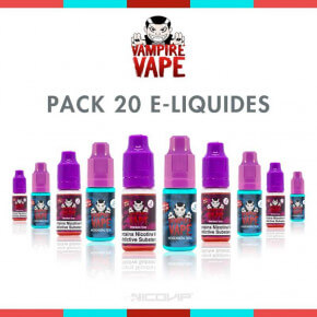 Pack 20 E-liquides Vampire Vape