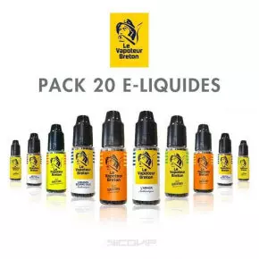 Pack 20 E-liquides Le Vapoteur Breton