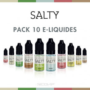Pack 10 E-liquides Salty