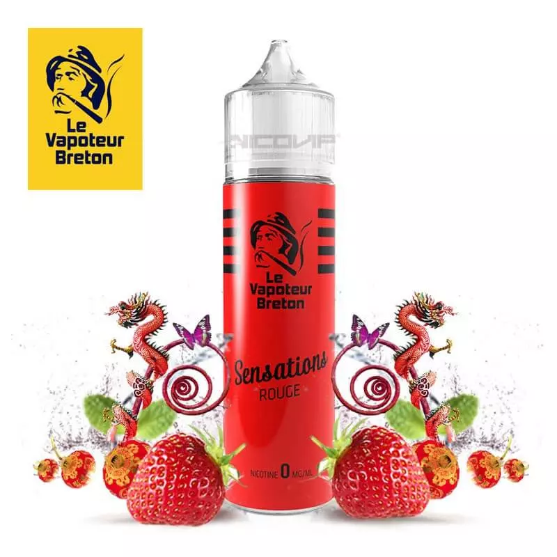 Sensations Rouge Le Vapoteur Breton 50ml 2438 (R 64E)