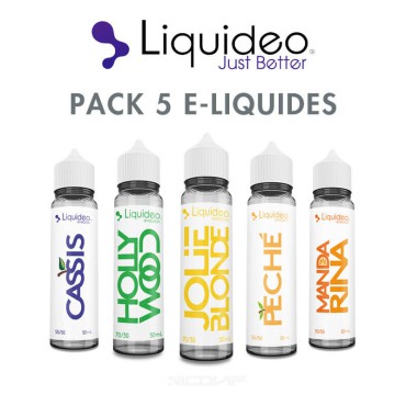 Pack e-liquides Liquideo 50 ml