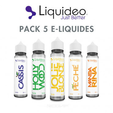 Pack e-liquides Liquideo 50 ml Pack e-liquides Liquideo 50 ml