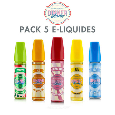 Pack e-liquides Dinner Lady 50ml Pack e-liquides Dinner Lady 50ml