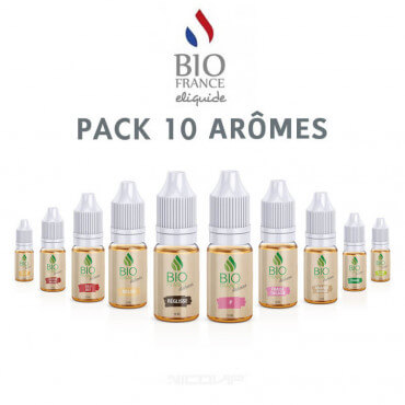 Pack arômes Bio France E-liquide 10 ml