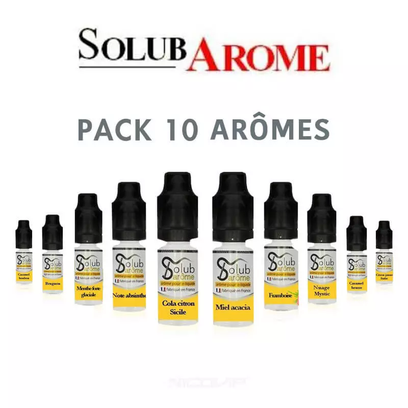 Pack arômes Solubarome 10 ml 3307