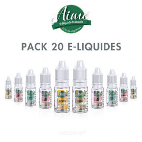 Pack 20 e-liquides Bio Aimé