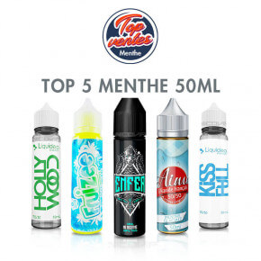 Top 5 E liquides Menthe 50ml