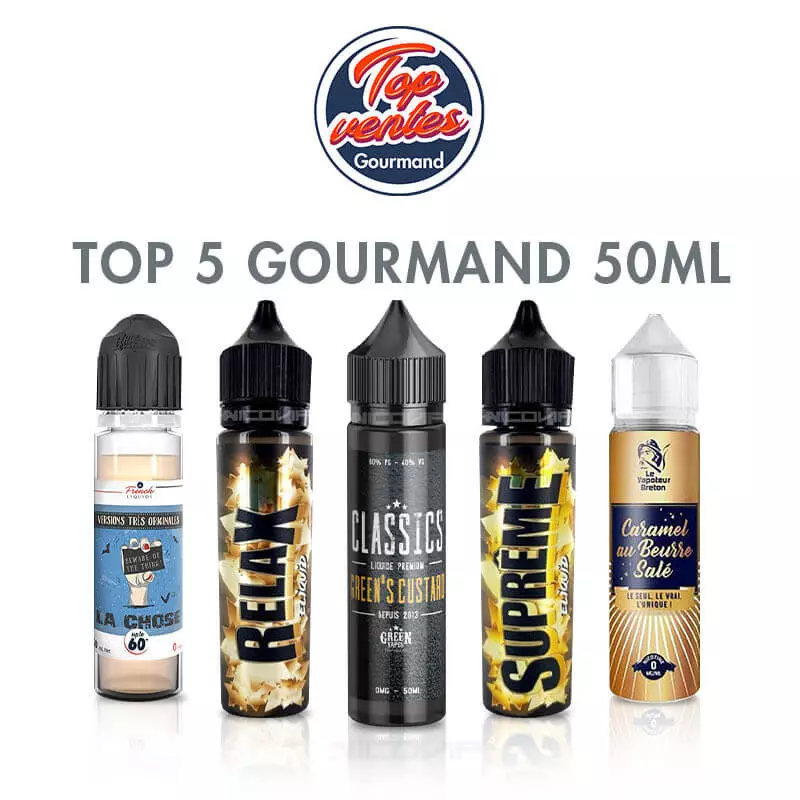 Top 5 E liquides Gourmand 50ml 3472