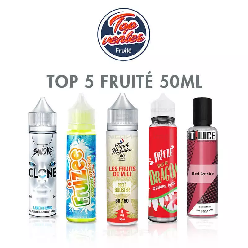 Top 5 E liquides Fruit 50ml 3471