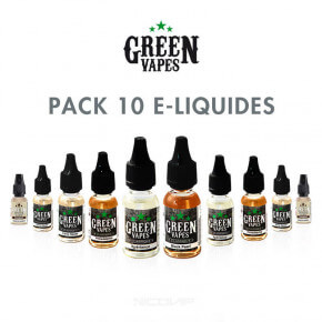Pack 10 e-liquides Green Vapes