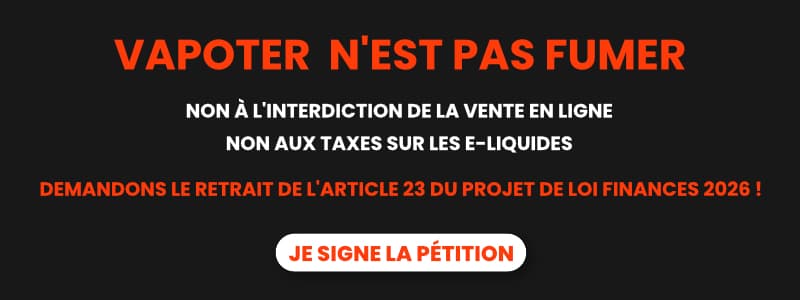 Pétition pour sauver la vape