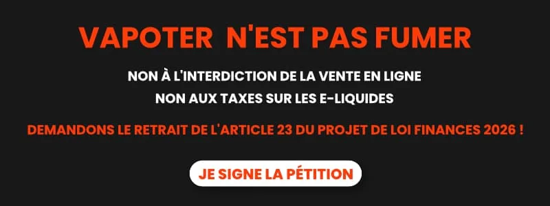 Pétition pour sauver la vape
