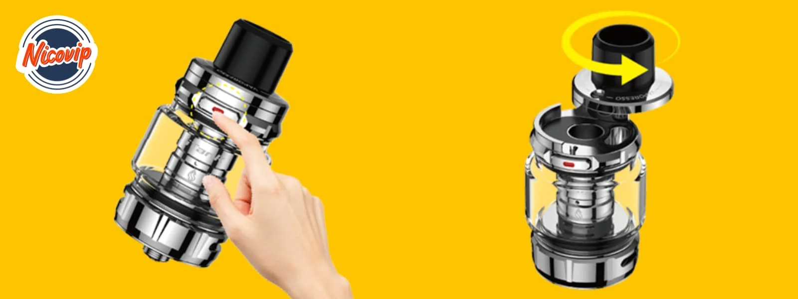 Remplissage d'un clearomiseur Vaporesso