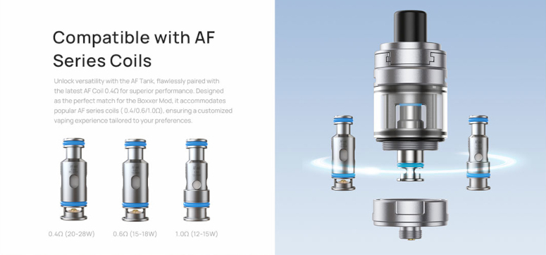 AF Tank résistances compatibles