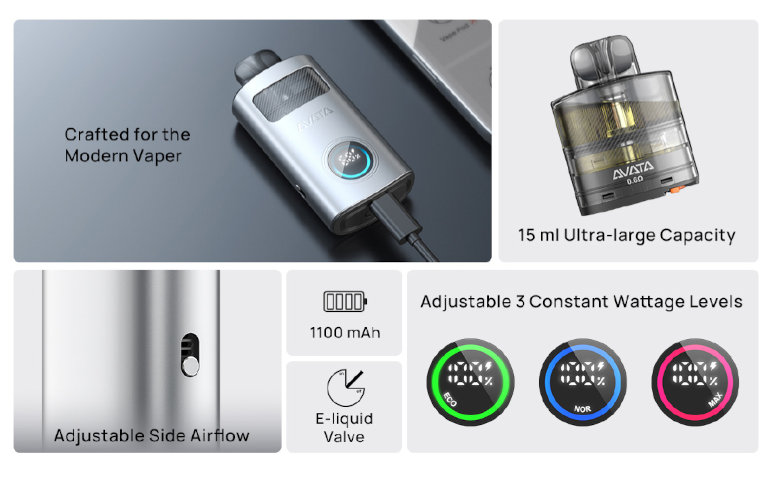 Kit Pod Avata Aspire présentation