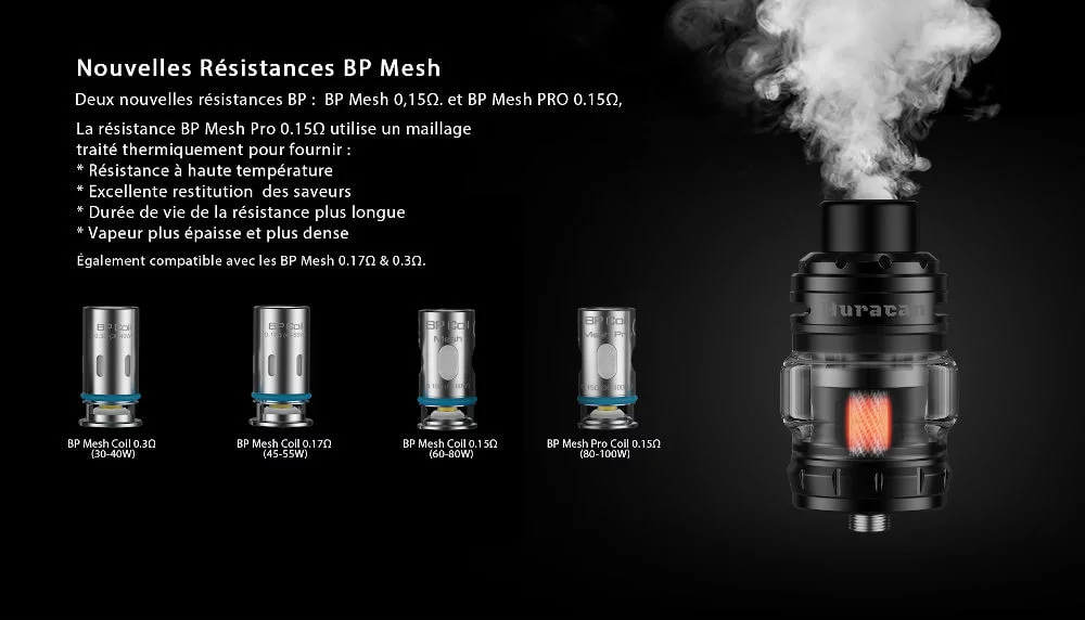 kit rhea x huracan atomiseur résistances