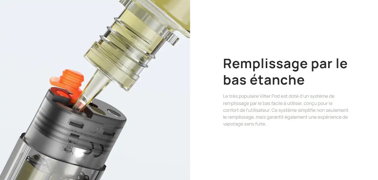 Kit Pod Vilter 2 Aspire remplissage