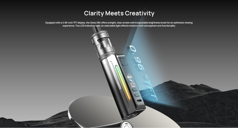 Zelos X80 Aspire intérface