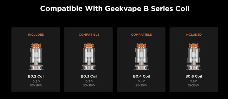 résistances geekvape par matériel