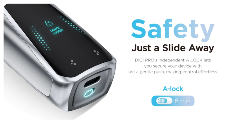 Digi Pro Geek Vape vérouillage