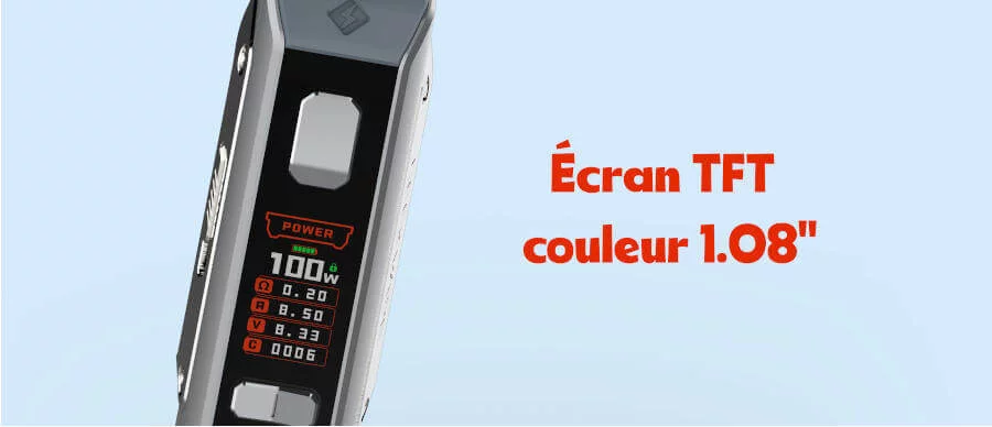 Kit S100 aegis solo 2 geek vape ecran tft