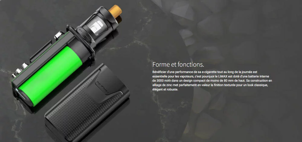 Kit LiMAX 3000mAh Zenith II Innokin batterie