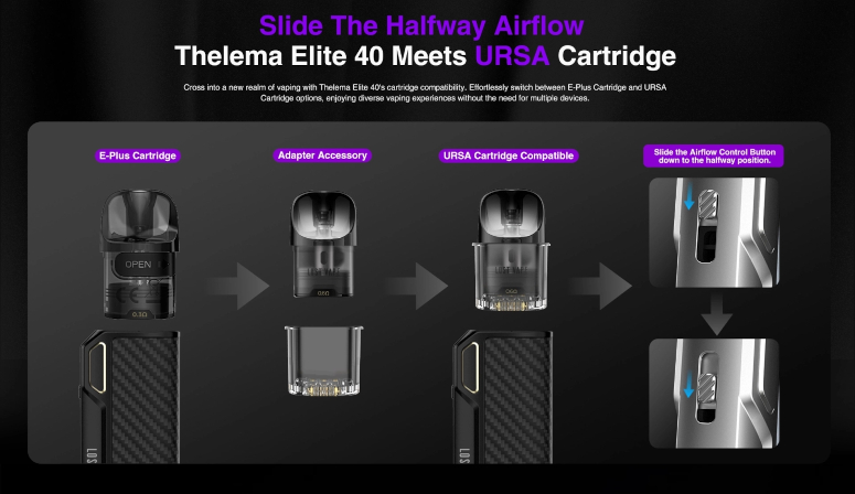 Kit Lost Vape Thelema Elite 40 cartouche ursa