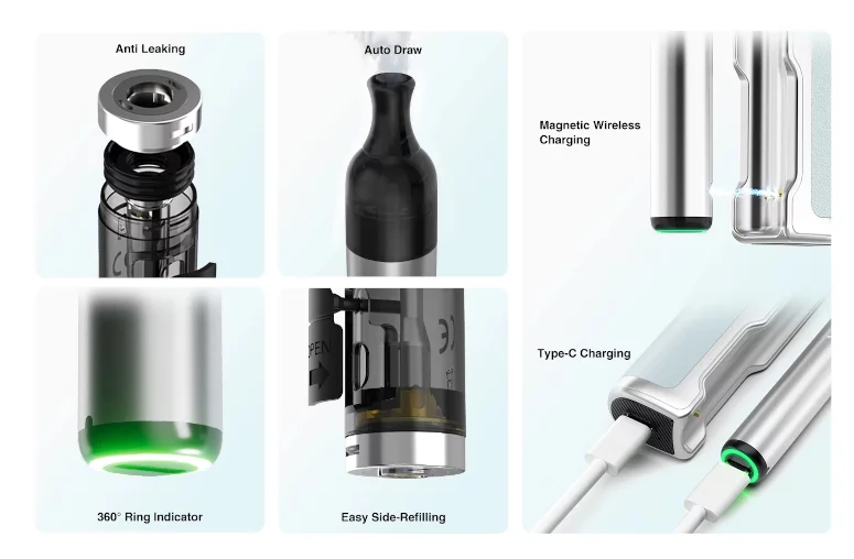 Kit Pod Thelema Nexus 2000mAh Lost Vape caractéristiques