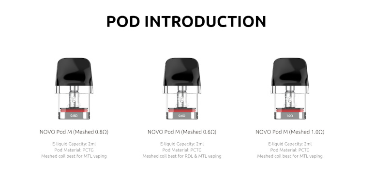 pod compatibles avec le Novo GT Smok