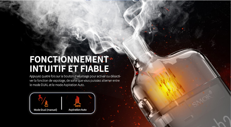 fonctionnement airflow pod Tech247 Smok