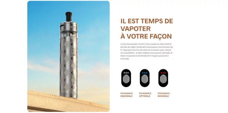 Kit Pod Doric 60 Pro 2500mAh Voopoo Led