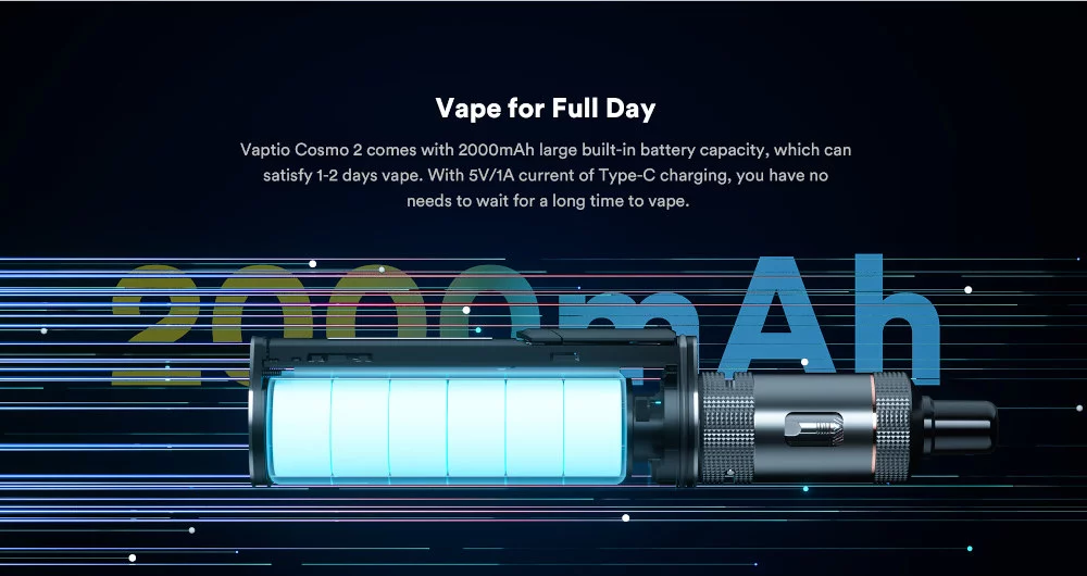 Kit Cosmo 2 Vaptio batterie