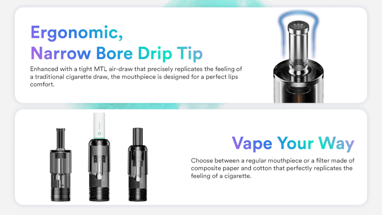 Kit Slim Starter 500mAh Vaptio cartouches