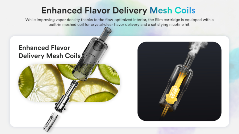Kit Slim Starter 500mAh Vaptio résistance saveurs
