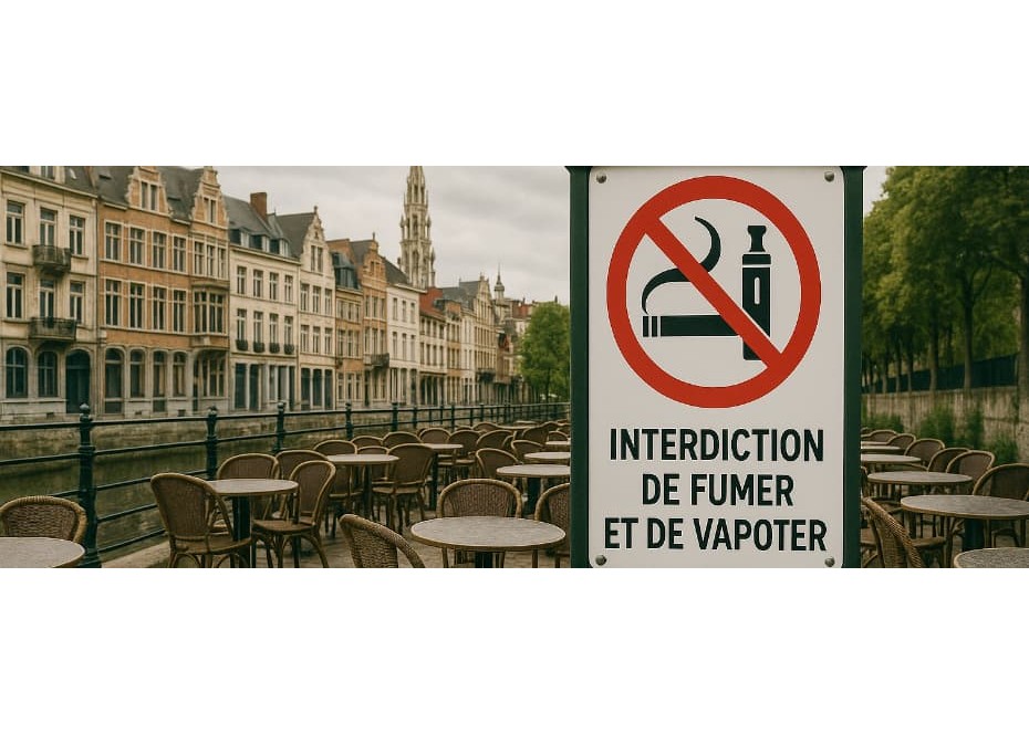 La Belgique interdit de fumer et de vapoter en terrasse