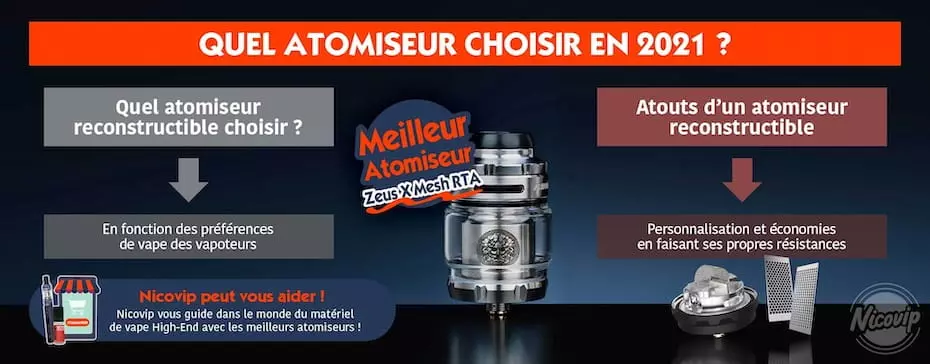 Quel atomiseur reconstructible choisir en 2021 ?