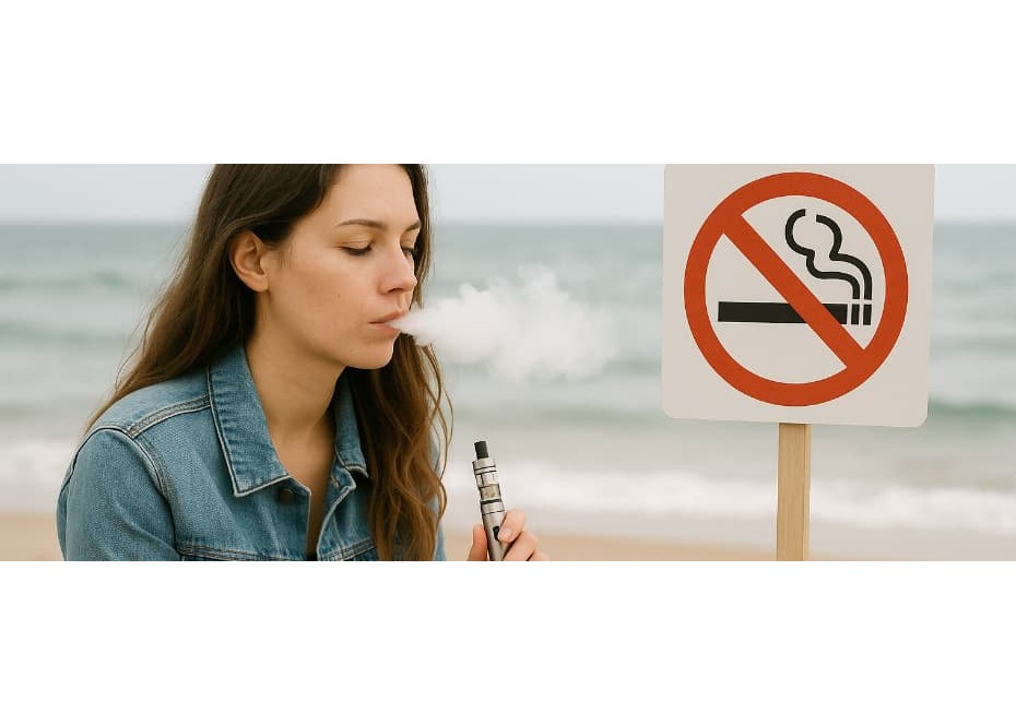 La cigarette électronique sera-t-elle interdite sur les plages ?