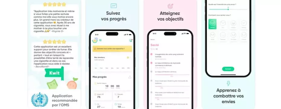 Kwit, l’application pour arrêter de fumer validée par l’OMS
