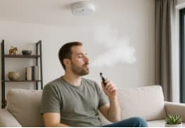 La cigarette électronique peut-elle déclencher un détecteur de fumée ?